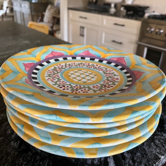 Mackenzie-Childs RARE Hitchcock Fields dinner plate